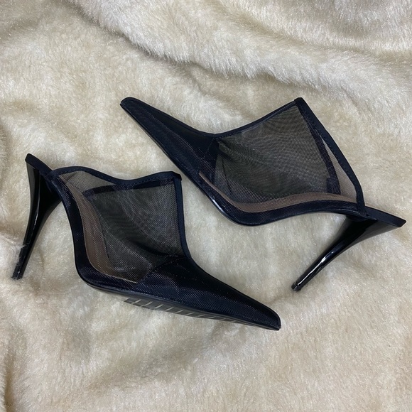 𝅺NWOT Zara Mesh Heels - Picture 4 of 11